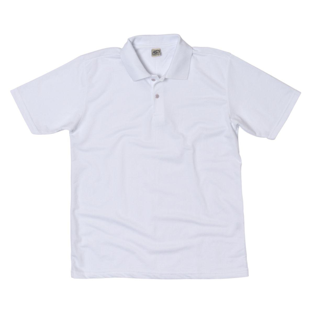 Camisa Polo Piquet Branca Cristina Uniformes