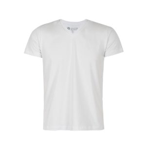 CAMISA GOLA V 100% ALGODÃO BRANCA