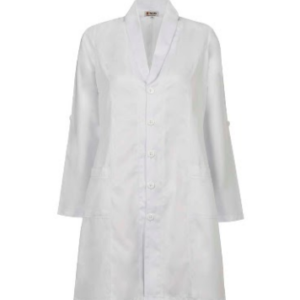 JALECO FEMININO GOLA TRANSVERSAL BRANCO