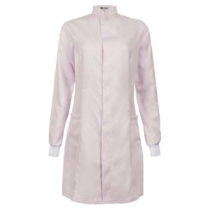 JALECO FEMININO GOLA PADRE MANGA LONGA BRANCO