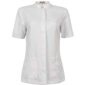 JALECO FEMININO GOLA PADRE MANGA CURTA