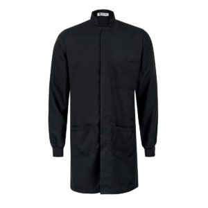 JALECO MASCULINO GOLA PADRE MANGA LONGA PRETO