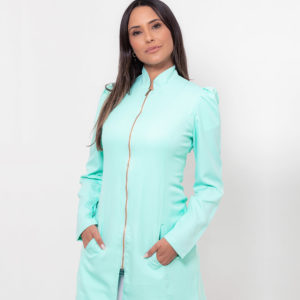 JALECO SLIM ZIPER MANGA LONGA VERDE